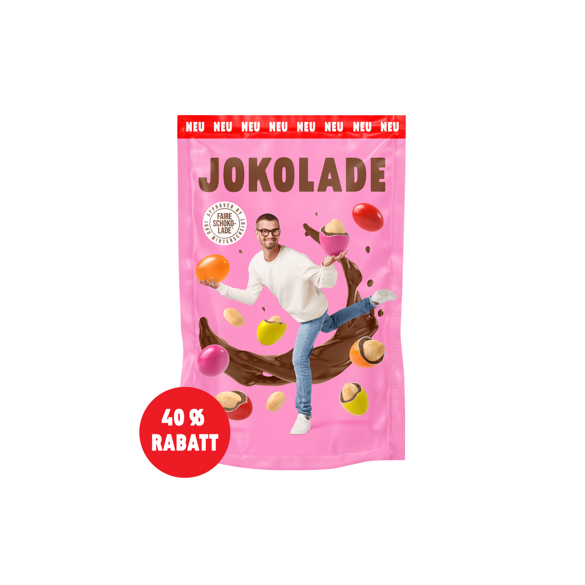 JOKOLADE Peanuts süß <br> - verkürzte Haltbarkeit <br> (1 Beutel)